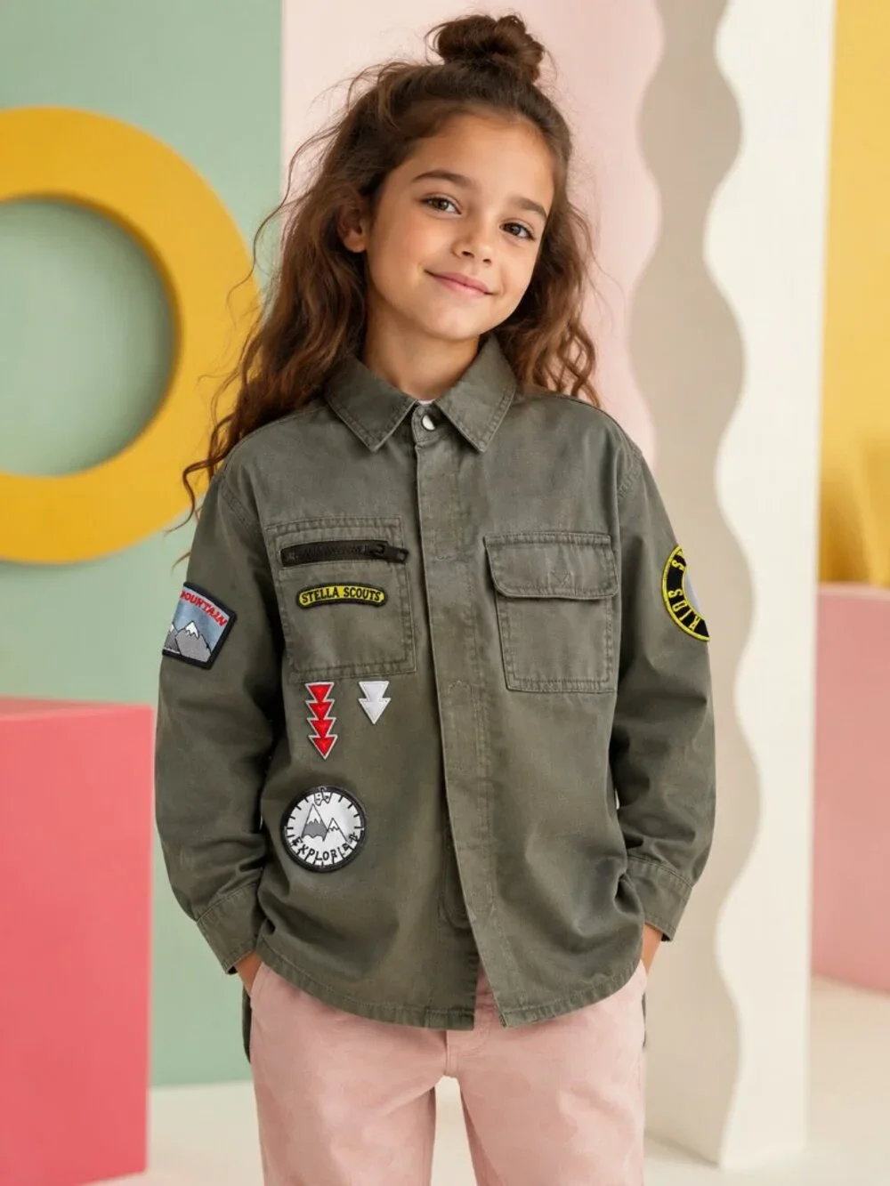 STELLA MCCARTNEY Stella Girls Scout Military Patches Jacket